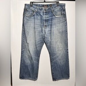 Ed Hardy Christian Audigier Vintsge Y2K Tiger Embroidered Jeans 40 x 28